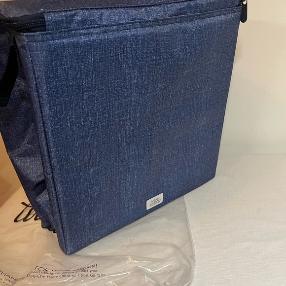 Thirty-One Denim Blue Thermal Tote Bag. New. Perfect for summer - Picture 6 of 8